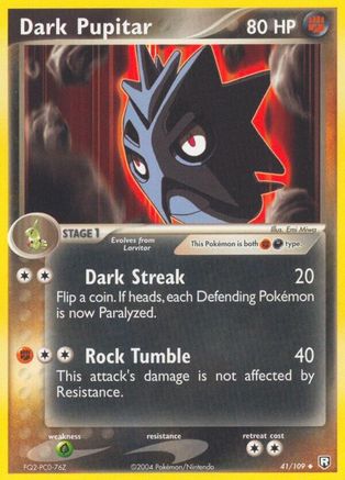 Dark Pupitar - 41/109 - Uncommon - Reverse Holo