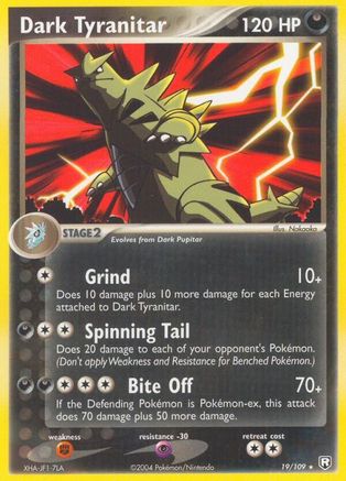 Dark Tyranitar - 19/109 - Rare