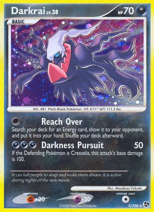 Darkrai (3) - 3/106 - Holo Rare - Reverse Holo
