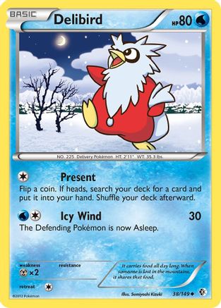 Delibird - 38/149 - Uncommon - Reverse Holo