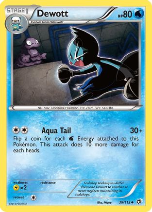 Dewott - 38/113 - Uncommon - Reverse Holo