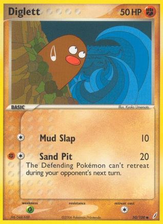 Diglett - 50/100 - Common - Reverse Holo