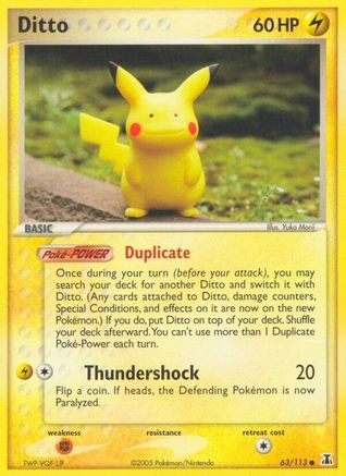 Ditto (Pikachu) - 63/113 - Common
