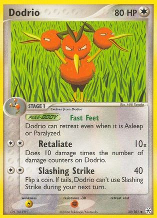Dodrio - 33/101 - Uncommon - Reverse Holo