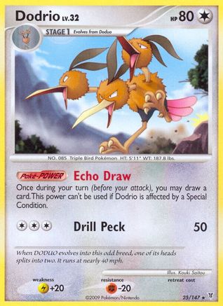 Dodrio - 25/147 - Rare - Reverse Holo