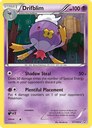 Drifblim  - Reverse Holofoil Dragons Exalted - Rare