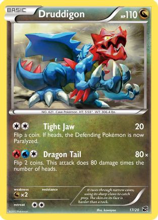 Druddigon - 17/20 - Holo Rare