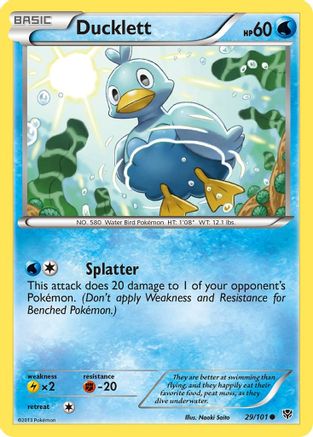 Ducklett - 29/101 - Common - Reverse Holo