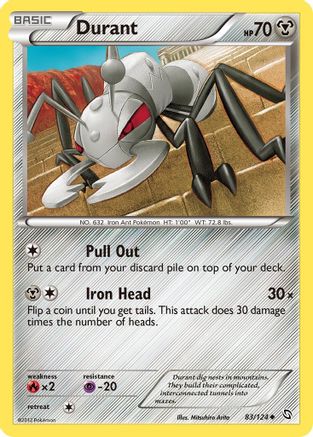 Durant 083/124  - Reverse Holofoil Dragons Exalted - Uncommon