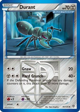 Durant (Team Plasma) (91) - 91/135 - Uncommon