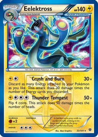Eelektross (Team Plasma) - 33/101 - Holo Rare - Reverse Holo