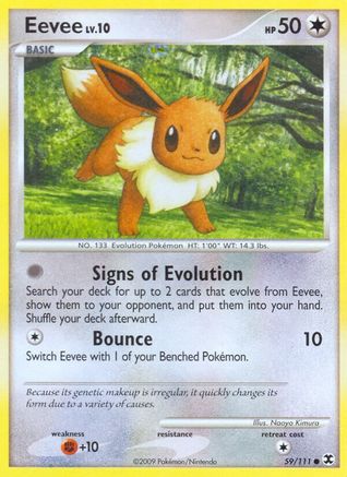 Eevee - 59/111 - Common - Reverse Holo