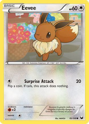 Eevee (83) - 83/108 - Common - Reverse Holo