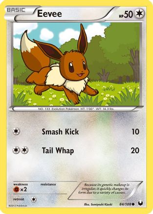 Eevee (84) - 84/108 - Common - Reverse Holo
