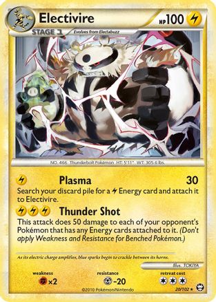 Electivire - 20/102 - Rare - Reverse Holo