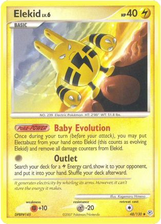 Elekid - 48/130 - Uncommon - Reverse Holo