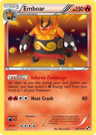 Emboar (20) - 20/114 - Holo Rare