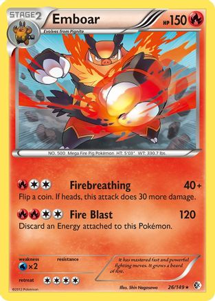 Emboar - 26/149 - Holo Rare