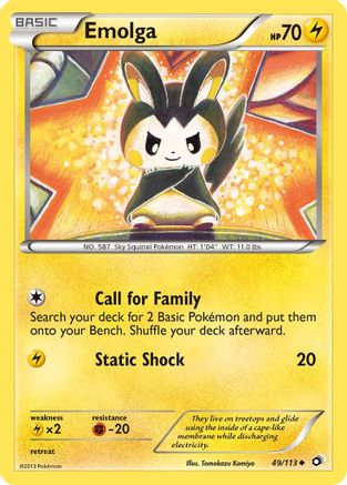 Emolga - 49/113 - Uncommon