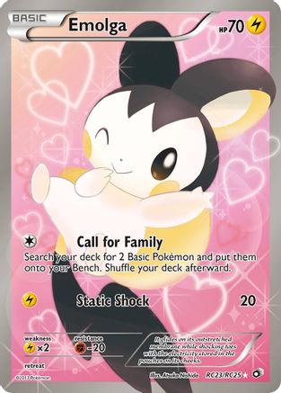 Emolga (Full Art) RC23/RC25  - Holofoil Legendary Treasures Radiant Collection - Ultra Rare