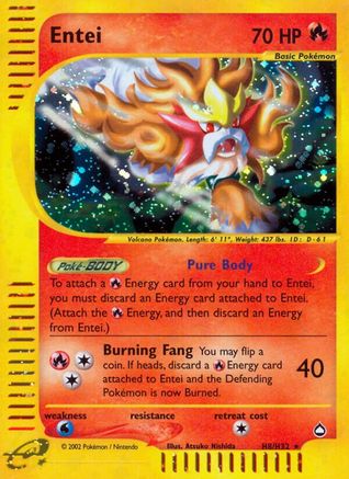 Entei - H8/147 - Holo Rare