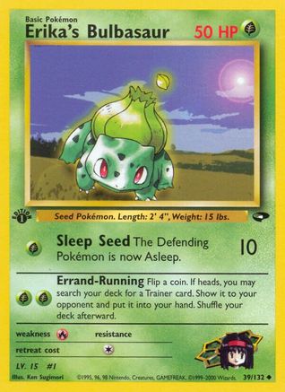 Erika's Bulbasaur 039  - Unlimited Gym Challenge - Uncommon