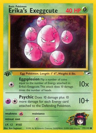 Erika's Exeggcute (77) 077  - Unlimited Gym Heroes - Common
