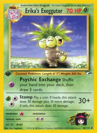 Erika's Exeggutor 044  - Unlimited Gym Heroes - Uncommon