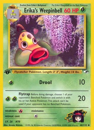 Erika's Weepinbell (48) 048  - Unlimited Gym Heroes - Uncommon