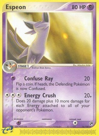 Espeon - 16/100 - Rare - Reverse Holo