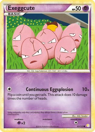Exeggcute - 63/123 - Common - Reverse Holo