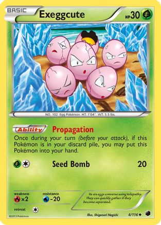 Exeggcute - 4/116 - Uncommon - Reverse Holo