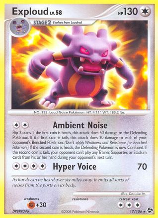 Exploud - 17/106 - Rare - Reverse Holo