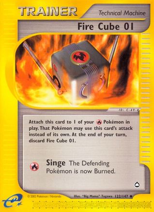 Fire Cube 01 - 122/147 - Uncommon - Reverse Holo