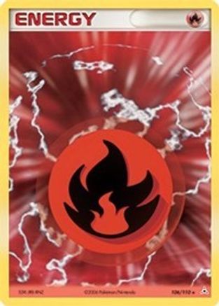 Fire Energy 106 - Holo Rare - Holofoil