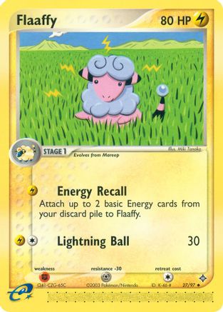 Flaaffy - 27/97 - Uncommon - Reverse Holo