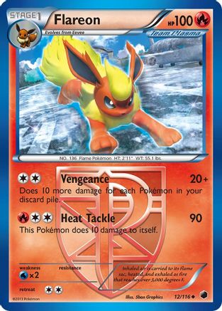 Flareon (Team Plasma) - 12/116 - Uncommon - Reverse Holo
