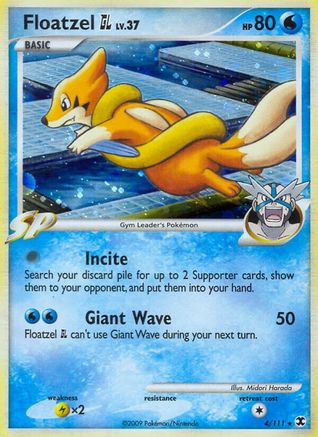 Floatzel GL - 4/111 - Holo Rare - Reverse Holo
