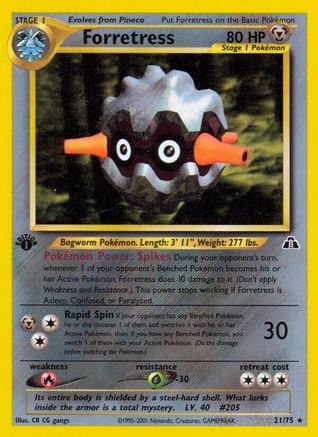 Forretress (21) 021/75  - Unlimited Neo Discovery - Rare