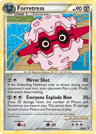 Forretress (3) - 3/90 - Holo Rare