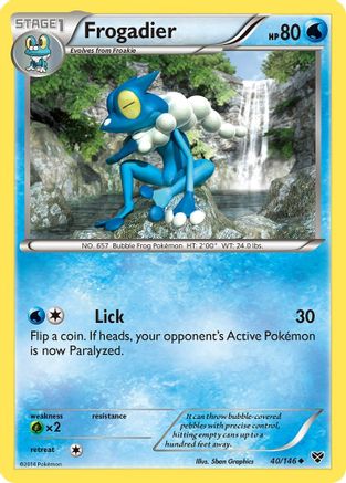 Frogadier - 40/146 - Uncommon - Reverse Holo