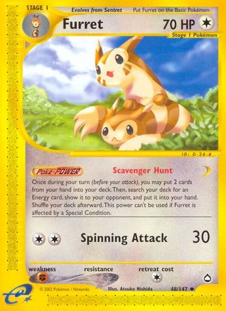 Furret - 48/147 - Uncommon - Reverse Holo