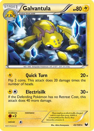 Galvantula - 43/108 - Rare - Reverse Holo