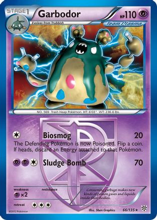 Garbodor (Team Plasma) (66) - 66/135 - Holo Rare - Reverse Holo