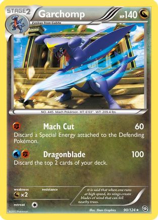 Garchomp (90)  - Reverse Holofoil Dragons Exalted - Holo Rare