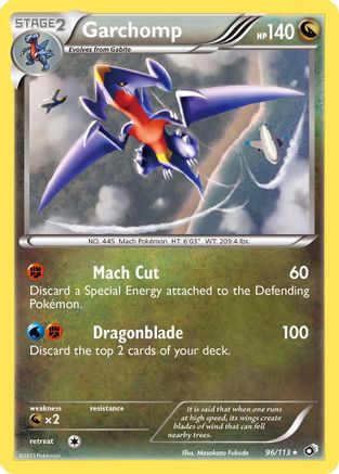 Garchomp - 96/113 - Holo Rare - Reverse Holo