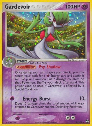 Gardevoir - 9/108 - Holo Rare - Reverse Holo