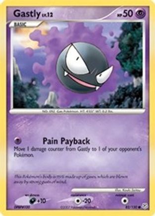 Gastly - 82/130 - Common - Reverse Holo