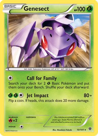 Genesect - 10/101 - Rare - Reverse Holo