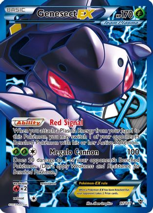 Genesect EX (Team Plasma) (97 Full Art) 097  - Holofoil Plasma Blast - Ultra Rare